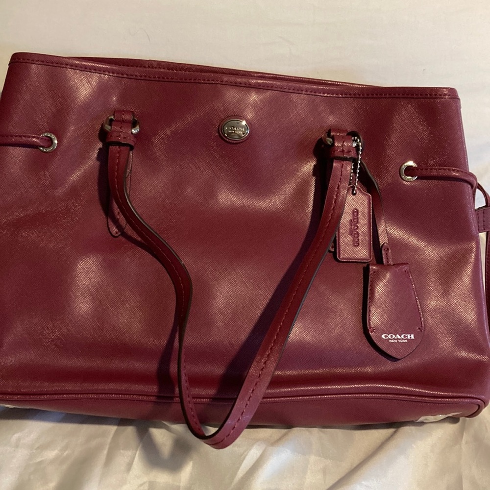 Merlot colored coach bag